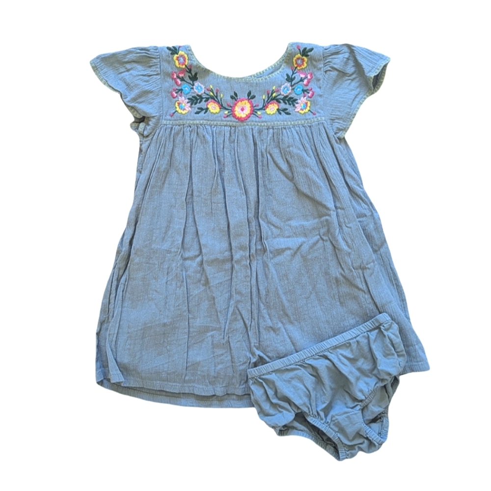 babyGAP Embroidered Muslin Dress with Bloomers - Size 2T